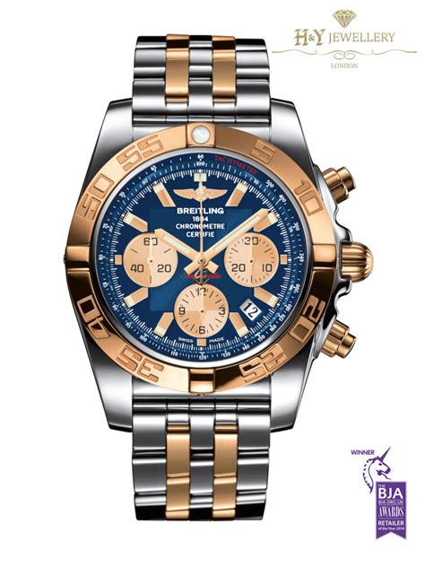 breitling two tone chronograph|breitling chronograph automatic price.